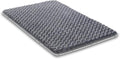 Small Dog Bed for Crate High Resilience Foam Crate Pad Mat for Medium Dogs Washable Anti-Slip,17" x 11",Dark Gray