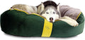 CozyOne Mia Collection Self-Warming Oval Dog Bed - Ultra-Soft Plush Dream Pet Bed with Removable Velvet Cover - Cozy Dog Beds for X Large Dogs (42x36x12 Inch, Green) - Made in USA