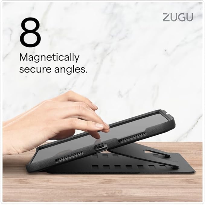 Zugu Case for iPad Pro 11 (M4/M5) 2024/2025, Slim Protective Cover with Apple Pencil Holder, Auto Wake/Sleep, Multiple Viewing Angles, iPad Pro 11 Inch Cover, Phone Protector, Berry Purple