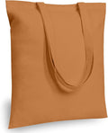 TOPDesign 12-Pack Economical 16"x15" Khaki Cotton Tote Bags, Lightweight Medium Reusable Grocery Shopping Cloth Bags, Suitable for DIY, Advertising, Promotion, Gift, Activity