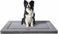WESTERN HOME Dog Bed for Crate, Small Dog Crate Beds with Soft Wavy Plush Comfortable Anti-Slip Washable Pet Bed Mat for Dogs & Cats, Grey, 24x18x1.2 inches