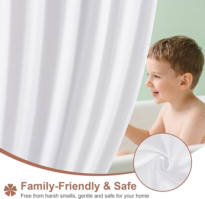 ROLIZOE 3-in-1 Waffle Texture Shower Curtain Set with TPU-Coated Waterproof Liner and 12 Upgraded Double-Sided Hooks, Well-Matched Sizes for a Seamless Fit – Burgundy, 72" x 78"