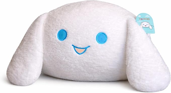 WORLD OF PLUSH 29-Inch Jumbo White Rabbit Plush – Giant Stuffed Bunny Toy for Kids & Adults – Soft Kawaii Cuddle Animal Pillow – Gift for Girls, Boys, Bedroom Decor, Easter Bunny Toy