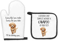 Cavapoo Gifts Dog Oven Mitts and Pot Holders Sets, Cavapoo Dog Gifts Dog Kitchen Accessories Sets, Complete Without a Cavapoo Dog Heat Resistant Oven Glove Potholders for Kitchen Baking