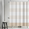 ggaimwf Vintage Stripe Waffle Fabric Shower Curtain Boho Farmhouse Plaid Patchwork Bath Curtain Rustic Checkered Long Bathtub Curtain for Women Bathroom Waterproof Decor with Hooks 36x71 Inch