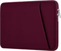 Laptop Sleeve Case 14 inch, Durable Carrying Bag Shockproof Protective Case Cover, Handbags Briefcase Laptop Bag Compatible with 14" MacBook Air/Pro HP Asus Lenovo Notebook Computer, Wine Red