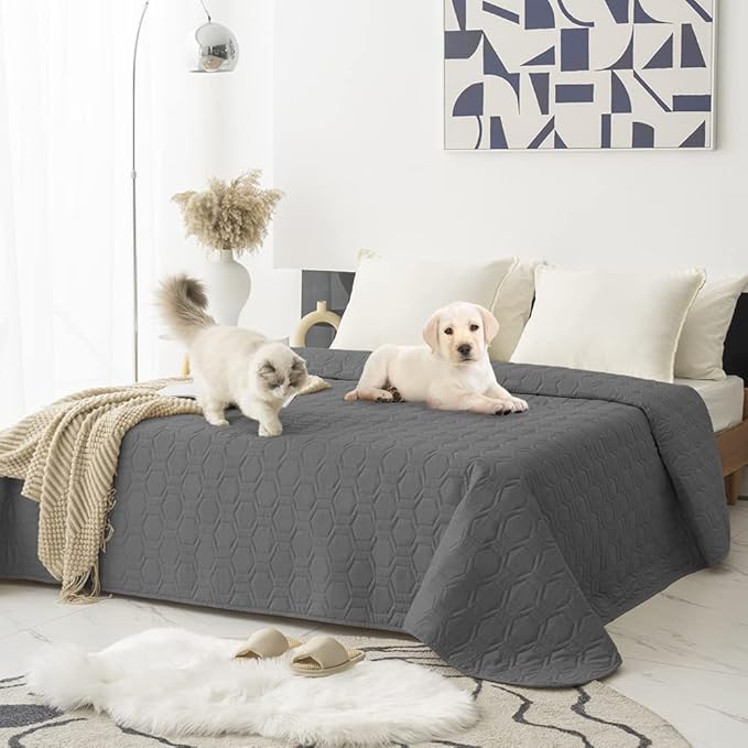 Tcksstex Waterproof and Anti-Slip Dog Bed Cover and Pet Blanket Sofa Pet Bed Mat ，car Incontinence Mattress Protectors Furniture Couch Cover for Most Cats Dogs, Pets
