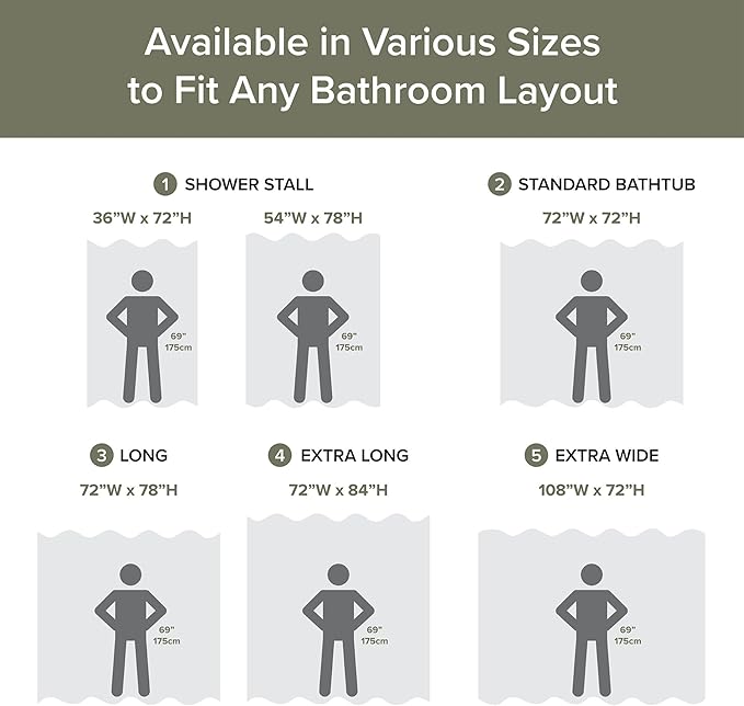 Madison Park Shower Curtain Waffle Weave, Vibrant Dyed, Waffle Shower Curtain 3M Scotchgard Moisture Management, Farmhouse Long Shower Curtains for Bathroom, Long: 72x78 Sage Green