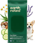 Earth Rated Dog Wipes, Hypoallergenic, Cleaning and Hydrating, for Grooming Paws, Body and Butt, Lavender Scented, 100 Count