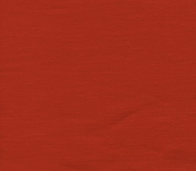 100% Linen Upholstery Fabric 7.5 oz 60" Inches Wide Perfect for Clothing and Garment DIY Arts & Craft Sold by The Yard (Paprika)