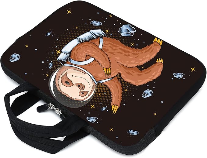 AMARY Laptop Sleeves 11.6" 12" Laptop Handle Bag Neoprene Notebook Carrying Pouch Chromebook Sleeves case Ultrabook Case Tablet Cover Fit Apple MacBook Air HP DELL Lenovo Asus (Sloth-1)