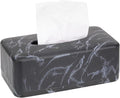 MOCHTERO Marble Pattern Tissue Box Cover,Rectangle Tissue Holders,for Bathrooms,Bedroom,Dinner Table,Office