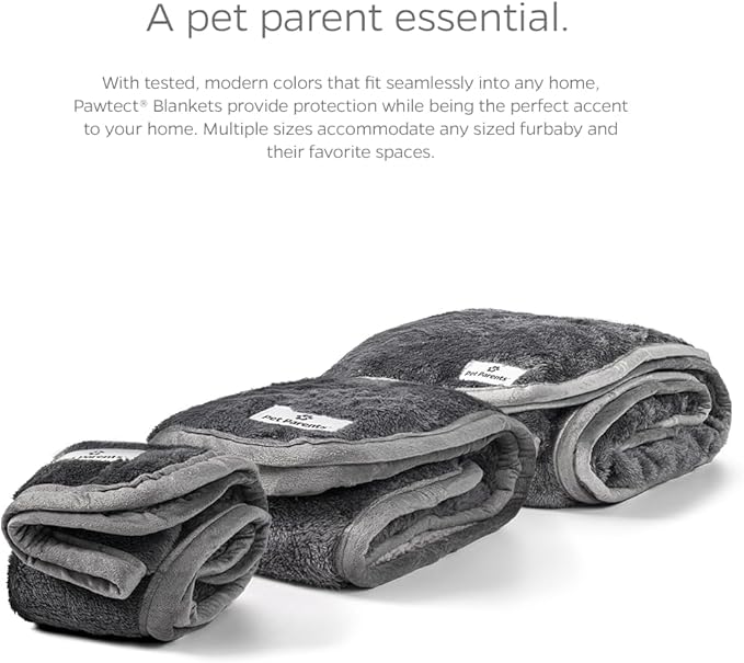Pet Parents Pawtect Premium Waterproof Cat & Dog Blanket with WickQuick & Sherpup Technology, Puppy & Cat Blanket, Choc 32x40