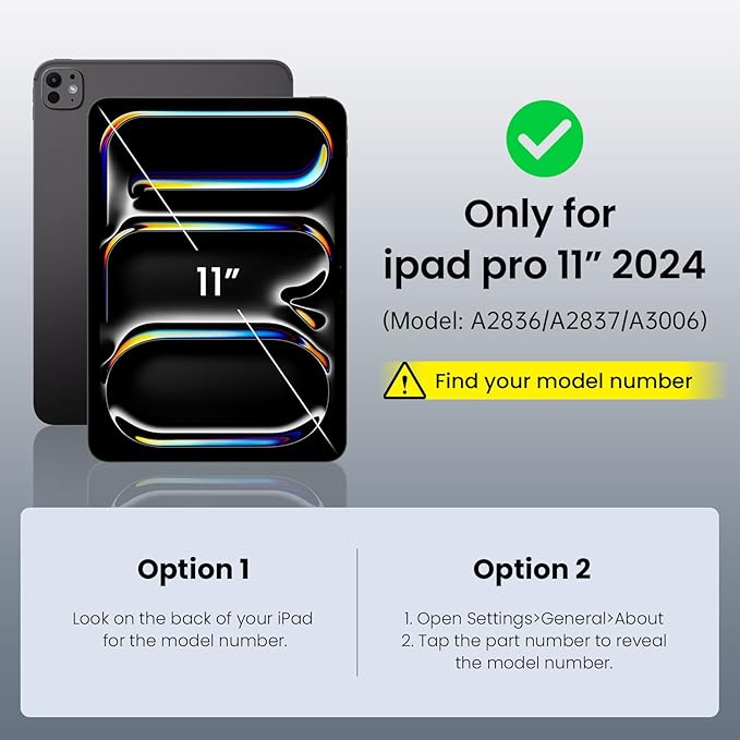 ZtotopCases for New iPad Pro 11 Inch Case 2024 (M4), Premium PU Leather Smart Cover with Auto Wake/Sleep,Multiple View Angles with Hand Strap and Pocket for iPad Pro 11 5th Gen,Black