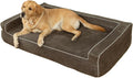 Mama halo Orthopedic Foam Dog Beds for Extra-Large Dogs Up to 130 lbs, XL Dog Couch with Bolster, Washable Pet Bed Sofa with Removable All-Over Water-Resistant Cover & Non-Slip Bottom(X-Large, Grey)