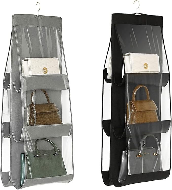 ST-BEST-P Handbag Storage Hanging Purse Organizer Bedroom Organization Dust-Proof Holder Bag for Wardrobe Closet