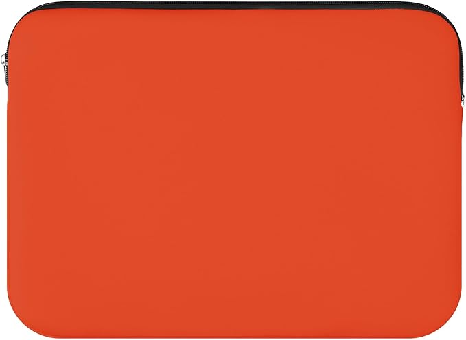 FOCO NCAA Official 15" Inch Colorblock Primary Logo Zipper Laptop Computer Sleeve Case Bag (Miami Hurricanes)