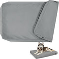 Waterproof Dog Bed Cover Replacement Washable, Easy to Clean, Pet Hair Resistant, Heavy Duty Oxford, Zipper Closure, Indoor/Outdoor Use, Fits 44 Inch Dog Crate - Extra Large XL - 44"x 32"x 3" - Grey
