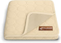 Pelsbarn Dog Cooling Mat- Ice Silk Summer Comfort, Self Cooling, Non-Slip Dog Pad, Durable & Washable, Mat for Medium Dogs 19"" x 25"", Support Shelter Dogs with Every Purchase (Beige)