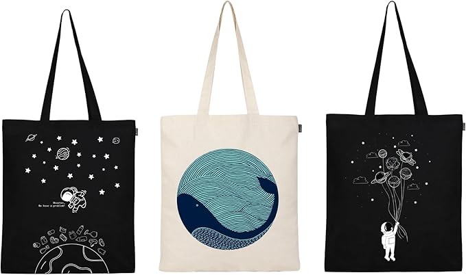 Eco Right Tote Bag for Women, Reusable Grocery Bag, Canvas Tote Bag for Shopping, Cotton Bag for Daily Use, Gifts for Women