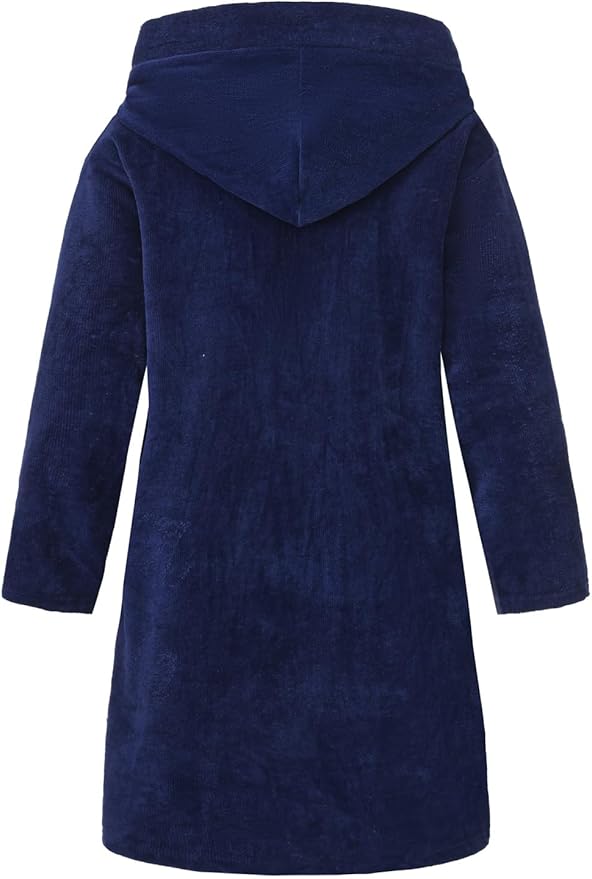 Fraprasty Boys Girls Hooded Robe Soft Touch Robe Kids Terry Cloth Cotton Spa Bathrobe Sleepwear 2-14 Years
