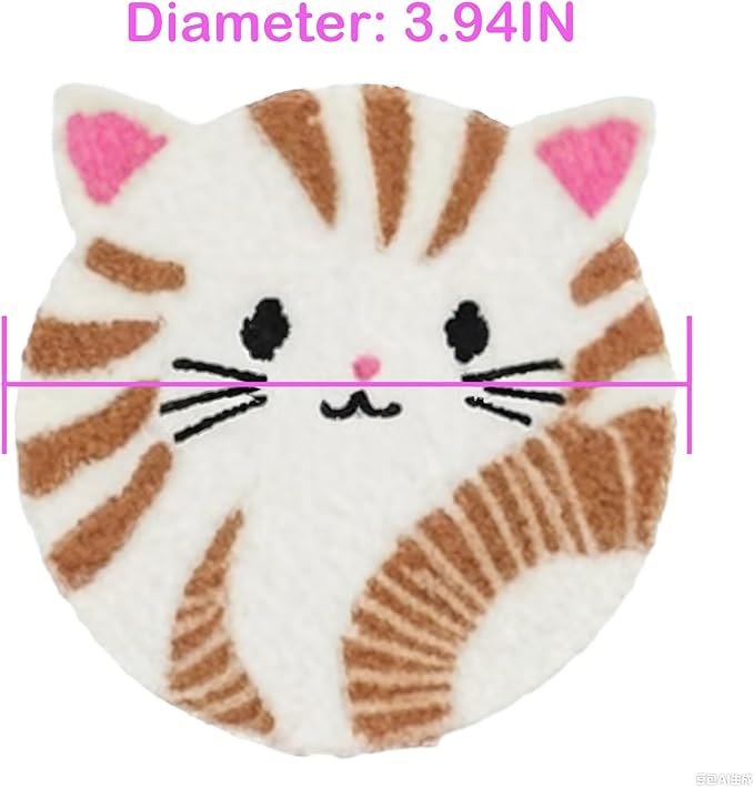 57lilina Punch Needle Coaster Kit for Adults Beginners, 6 Set Complete Animal Cat Punch Needle Stitching Embroidery Art Kit, Step-by-Step Guide Make Punch Needling Drink Coasters for Starter