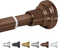 BLACK+DECKER Tension Shower Curtain Rod 42-72 Inch – Drill-Free Adjustable Curtain Rod, Rust-Resistant Stainless Steel Tension Curtain Rod for Shower, Bathroom, Window, Closet – 35 lb Capacity