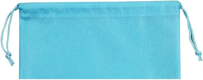 ANIZER 8 PCS 11.8"x17.3" Non-Woven Dustproof Drawstring Bag Travel Shoe Bags Dust Cover Pouch Bag Storage with Visual Window for Handbags Purses Shoes (Blue)
