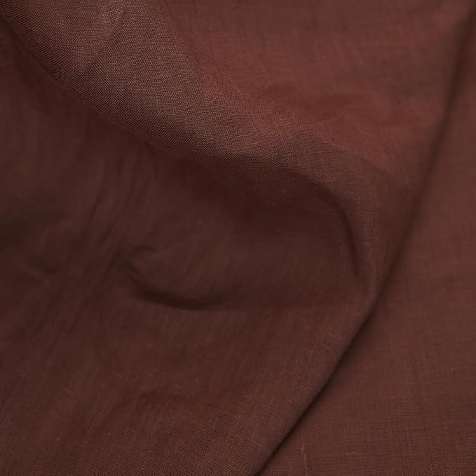 Japan Nature 100% Linen Fabric for Clothing, Home Decor, Pillow, Sofa, 55" Width, Craft by The Yard (Light Brown Color)