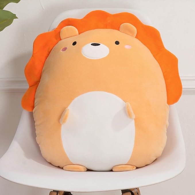 Zielind Lion Plush Pillow Soft Lion Stuffed Animal Plush Toy Plush Animal Hugging Pillow Gifts for Birthday, Valentine, Christmas, 16 inch