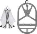 TIXIPEM Shoe Holster for Backpack [1SET] - Elastic Silicone Footwear Holder with Clip Use for Travel & Outdoors & Sports - [Gray-XL] Hang Extra Shoes Cleats Boots