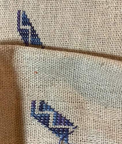 Ivory Linen Needlework Embroidery Fabric Cross Stitching Aida Cloth 62" by 1 Yard Rose Flavor