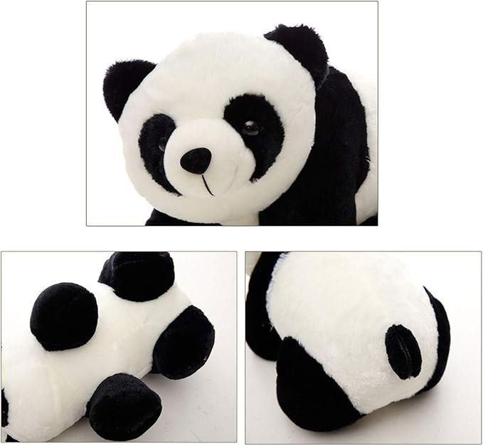 VSFNDB Stuffed Panda Animal Plush Toy 12 Inches Animal Stuffed Plushies Super Soft Cute Cuddly Pillow Cushion Stuff Dolls Birthday Xmas Gifts for Children Kids Boys Girls Room Decor Bedtime, 12Inches