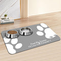 Pet Feeding Mat - Absorbent Dog Food Mat for Floors Waterproof，Dog Cat Placemat Mat for Food and Water Bowls - No Stains No Sliding Quick Dry Water Eating Dish Mat