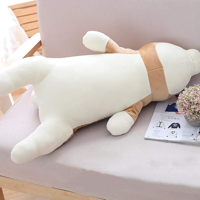 VSFNDB Stuffed Plush Shiba Inu Animal Toy 20 Inch Dog Corgi Akita Animal Stuffed Plushies Super Soft Cute Cuddly Pillow Cushion Stuff Dolls Gift for Children Kids Boys Girls Room Decoration, 20Inches