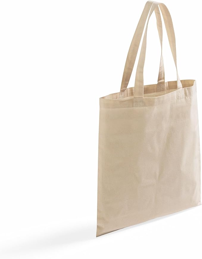 TBF 24 Pack Eco-Friendly Canvas Tote Bags Wholesale – Reusable Bulk Cotton Tote Bag with Handles, Convention Bags