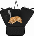 Active Pets Dog Car Seat Cover for Back Seat, Waterproof Pet Protection Hammock, SUV Truck Car Backseat Protector with Safety Features, XL, Black