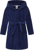 Fraprasty Boys Girls Hooded Robe Soft Touch Robe Kids Terry Cloth Cotton Spa Bathrobe Sleepwear 2-14 Years