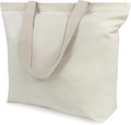TOPDesign 6-Pack Canvas Tote Bags with Magnetic Snap, Reusable Grocery Shopping Bags, DIY Your Creative Designs