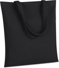 FF Sgdfc 2 Pcs Canvas Tote Bags, Natural Color Tote Bags 15 x 16 inch Sustainable Eco Friendly reusable, for Grocery Bags, DIY Gift Bags, Shopping Bags (Black)