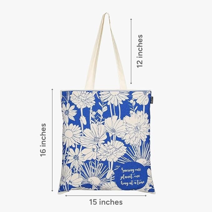 Eco Right Tote Bag for Women, Reusable Grocery Bag, Canvas Tote Bag for Shopping, Cotton Bag for Daily Use, Gifts for Women