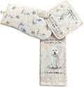 Bichon Frise 3-Piece Kitchen Set -Oven Mitt, Pot Holder & Kitchen Towel Set, Heat Resistant up to 420 F, Soft Quilted Cotton for Cooking, Baking, BBQ, Pet Lover Gifts (Bichon Frise)