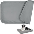 Waterproof Dog Bed Cover Replacement Washable, Easy to Clean, Pet Hair Resistant, Heavy Duty Oxford, Zipper Closure, Indoor/Outdoor Use, Fits 42 Inch Dog Crate - Extra Large XL - 41"x 27"x 4" - Grey