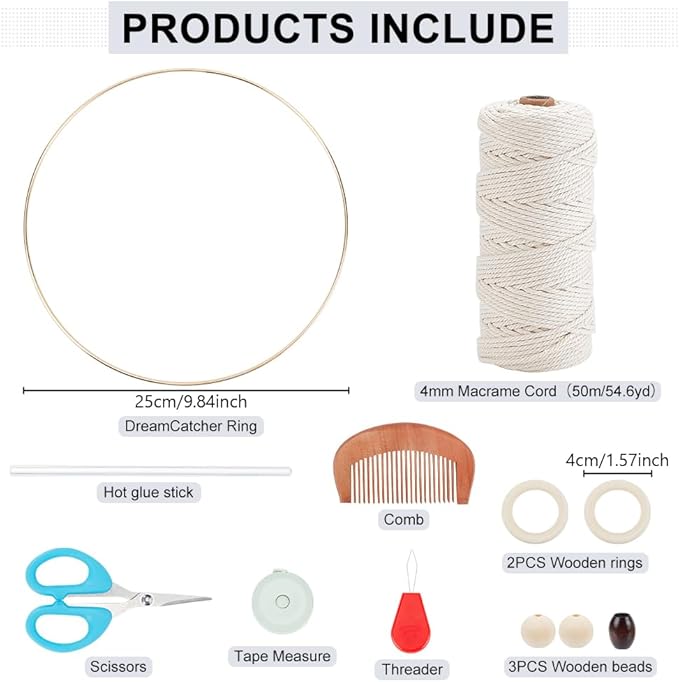 ORIGACH DIY Macrame Owl Wall Hanging Tapestry Kit Owl Macrame Kit for Beginner Boho Handmade Woven Macrame Wall Hanging Decor for Living Room Bedroom