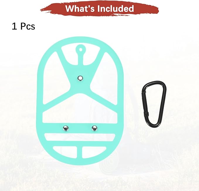 TIXIPEM Shoe Holster for Backpack [1SET] - Elastic Silicone Footwear Holder with Clip Use for Travel & Outdoors & Sports - [Cyan-Blue-L] Hang Extra Shoes Cleats Boots