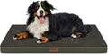 Tail Stories Orthopedic Dog Crate Bed for Extra Large Dogs, XXL Waterproof Comfort Pet Bed with Egg Crate Foam 47x29 Inch, Removable Oxford Cover, Coffee
