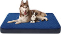 JoicyCo Dog Bed for Extra Large Dogs, Orthopedic Foam Jumbo Dog Bed Mattress, 47 Inches Joint Relief Pet Sleeping Bed, Non Slip Bottom with Removable Washable Cover, Dark Blue