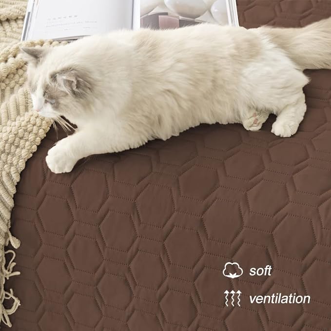 Tcksstex Waterproof and Anti-Slip Dog Bed Cover and Pet Blanket Sofa Pet Bed Mat car Incontinence Mattress Protectors Furniture Couch Cover for Most Cats Dogs, Pets