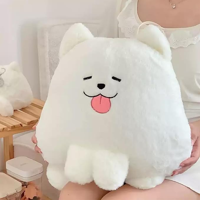 Goylmc Dog Plush Pillow,Dog Stuffed Animal, Home Decoration Gift for Kids Boys Adults (14 inch)