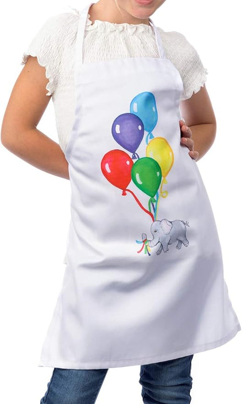6 Pack - Kids Apron with Balloon Design, Medium Bib